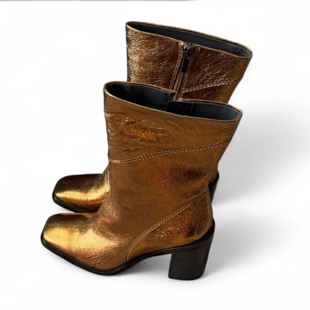 Franco Sarto Bronze Stevie Boots, Women's Size‎ 8.5